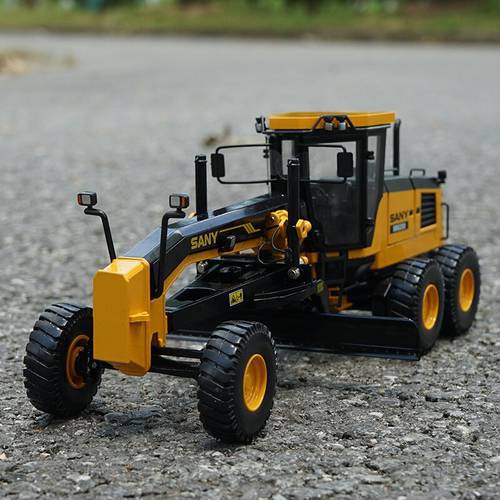 1:35 Scale Sany Heavy Industry SMG200 Motor Grader Diecast Model Car Adult Collection Souvenir Ornaments Display Vehicle Gift