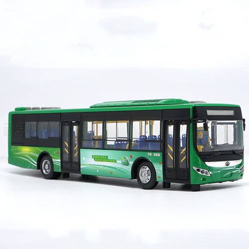 1/42 alloy die-casting simulation car model Yutong original new energy bus adult collection children toy gift family display