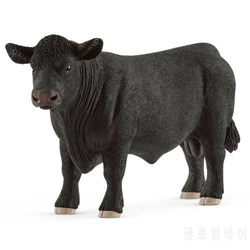 5.5inch Black Angus Bull Toy Figurine PVC Wild Life Figures 13879 NEW