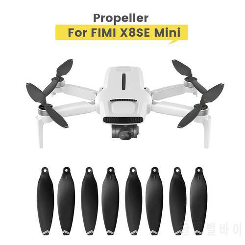 8PCS Propeller Props Blade Replacement Spare Parts Quick-Release CW/CCW Propellers for FIMI X8 Mini Drone Accessories