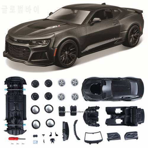 Maisto 1:24 2017 CAMARO ZL1 assembled DIY die-casting model car collection Gift collection toy tools