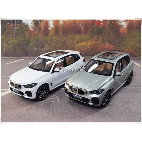 1:18 For BMW X5 40i 2019 G05 Diecast Car Model SUV Toys Boy Girl Gifts White/Silver Gifts Display Collection Ornaments