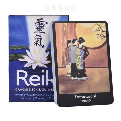 33PCS Tarot Cards For Reiki Oracle Deck English Board Games Tarot Deck Board Games English For Family Gift Party Playing Card
