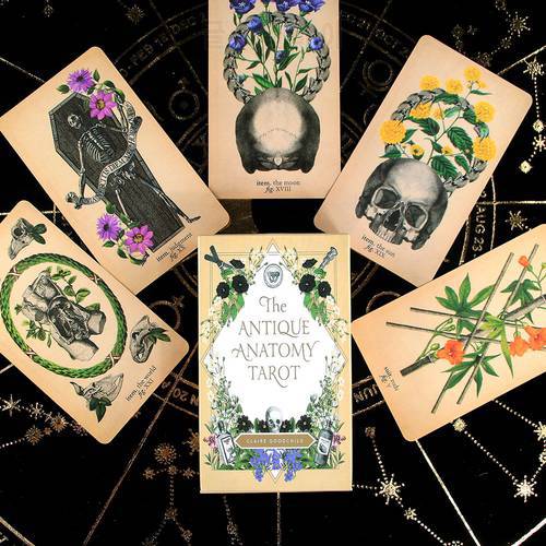 The Antique Anatomy Tarot 78 Cards Deck English Version Classic Tarot Card Oracle Divination Board Games Playing Modern Reader
