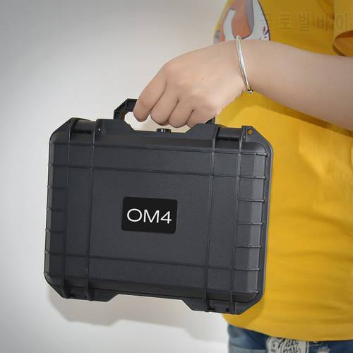 ABS Mini Waterproof SuitCase For OM 4 Portable Explosion-proof Carrying Case for DJI OSMO Mobile 4 Storage Box Accessories