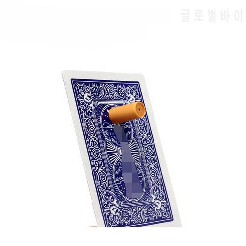 1Pcs Cigarette Thru Through Card Close Up Magic Tricks For Professional Magician Magic Illusions Stage Truco De Magia C2017