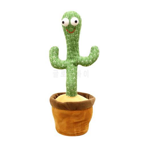 Fun Dancing Cactus Can Sing 120 Songs Of Potted Plants Toys Can Record Talking Electronic Ttoys Early Childhood Education Toys