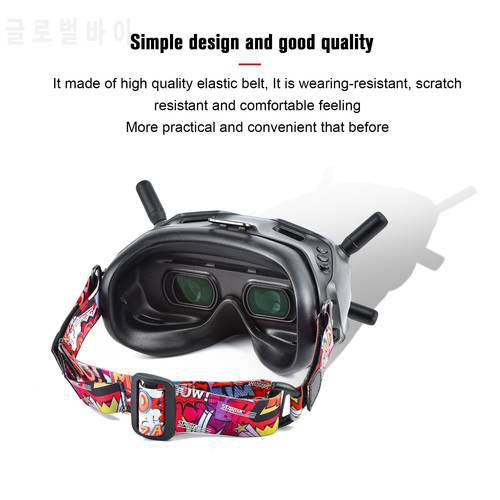2pcs Colorful Adjustable Headband with Battery Holder Belt for DJI FPV Combo Goggles V2 Headstrap VR Goggles Glasses Head Strap