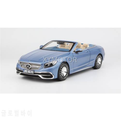 Norev 1/18 For Benz Maybach S CLASS S650 2018 Open Car convertible Diecast Model Car Toys Gifts Collection Display Metal Plastic