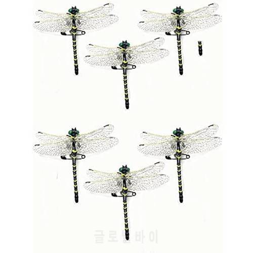 IN STOCK 6 PCS Anotogaster Sieboldii Dragonfly Insect Figure Mosquito Repellent Oniyanma Fishing Camping Model with Safe Pin