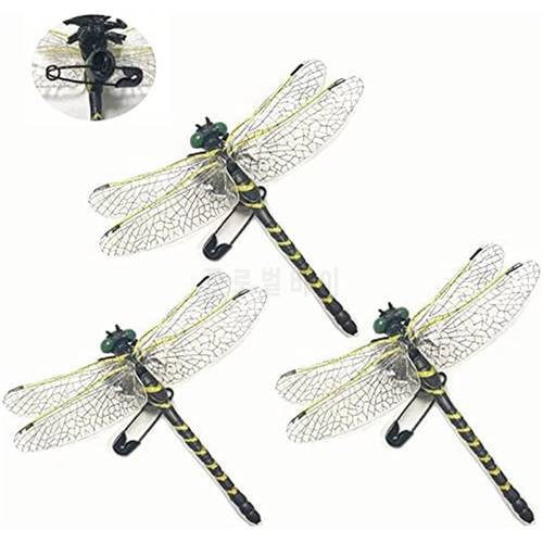 IN STOCK 3 PCS Anotogaster Sieboldii Dragonfly Insect Figure Model Mosquito Repellent Oniyanma Fishing Camping with Safe Pin
