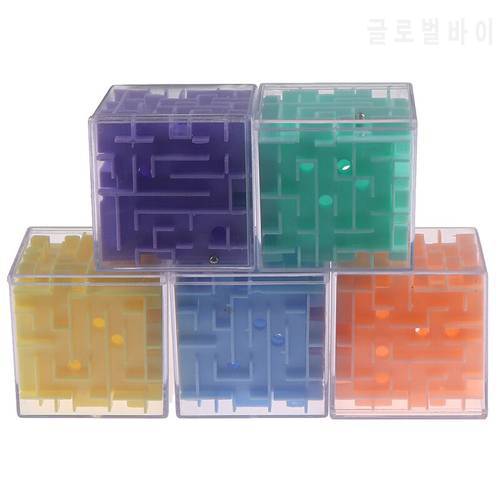 3D Mini Speed Cube Maze Magic Cube Puzzle Game Cubos Magicos Learning Toys Labyrinth Rolling Ball Toys For Chilren Adult