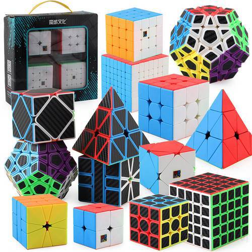 MoYu 4pcs Cube Set Pyramid SQ1 Megaminx Skew 2x2 3x3x3 4x4 5x5 Magic Cube Profissional Cubo Magico Speed Cube Puzzle Toys