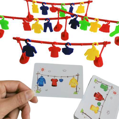 Multiplayer Clothes Contest Play Early Educational Toys Logic Training Montessori Matching Teaching Interactive Party Board Game