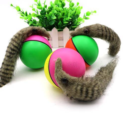 Pet Dog Cat Toys Electric Beaver Weasel Toy Electric Beaver Weasel Rolling Ball Toy For Dog Cats Puppy Dogs Funny Moving Toys