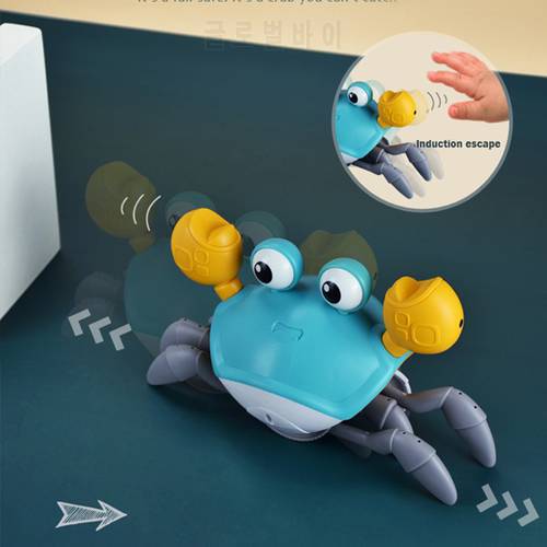 Induction Escape Crab Rechargeable Electric Pet Musical Toys Children&39S Toys Birthday Gifts Interactive Toys Learn To Climb Toys