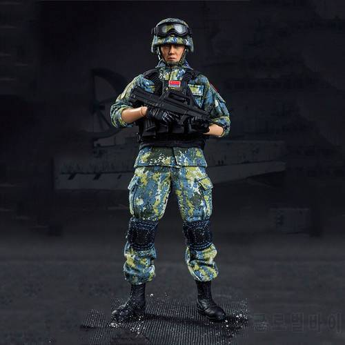 FLAGSET 73035 1/12th Palm Figure Chinese PLA Marine Corps Soldier Doll Model for Collection In Stock