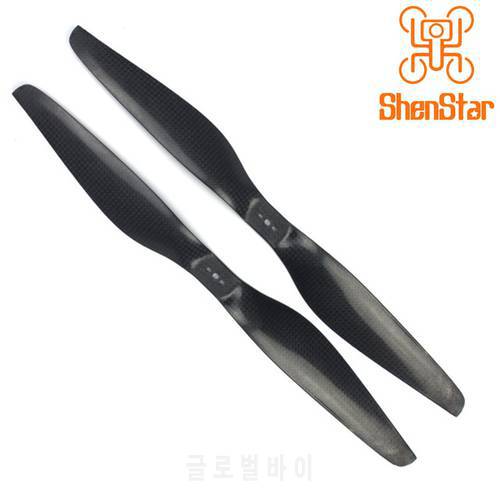 1455 3K Carbon Fiber Propellers 14inch CW CCW CF Props for DIY Multicopter Drone Accessory Black with 3holes