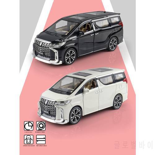 Best Gifts TOYOTA ALPHARD Luxury MPV Simulation Exquisite Diecasts Toy Vehicles CheZhi 1:24 Alloy Model Car Toys For Children