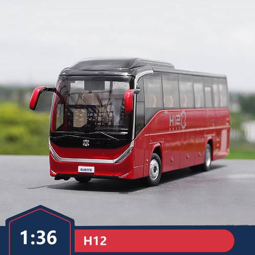 1:36 Original Zhongtong Bus H12 Super Bus Alloy Bus Bus Model