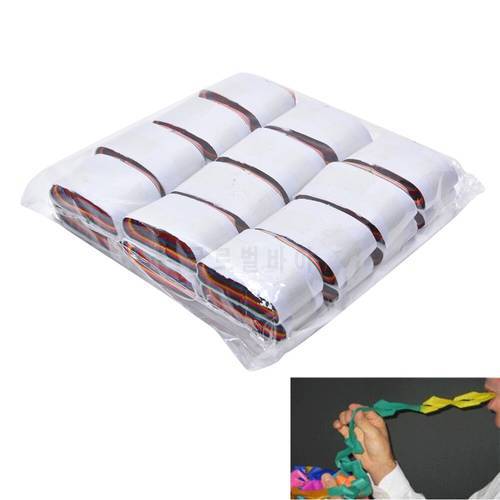 12pcs/set Magic Tricks Multi-color White Mouth Coils Paper Streamers from Mouth Magic Prop Magician Supplies Toys