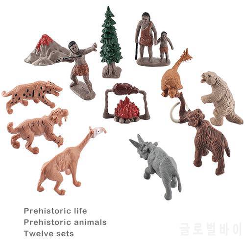 Vivid PVC Prehistoric Figure Model Play Toy Miniature for Preschool Children