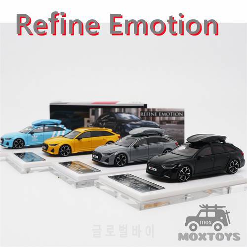 Refine Emotion RE 1:64 RS6 Avant RS C8 GRAY Resin Car