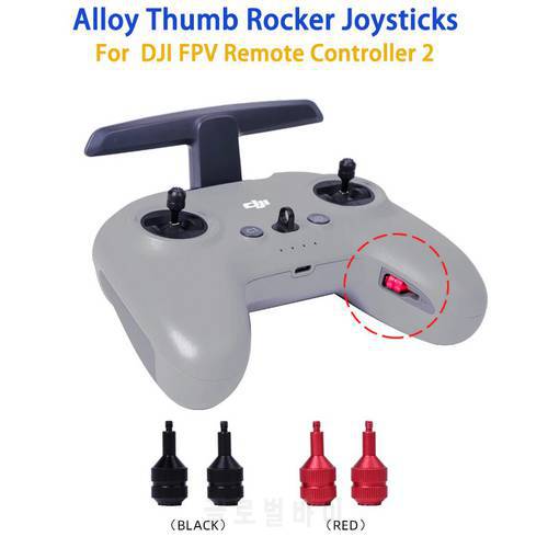Aluminum Alloy Control Sticks Storable Thumb Rocker Joysticks For DJI FPV Remote Controller 2 Drone Accessories