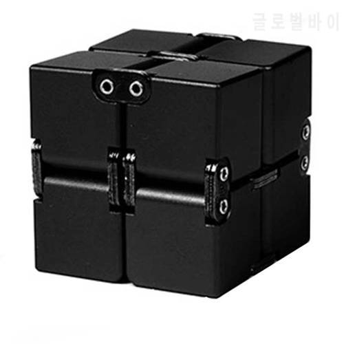 Magic Cube Aluminium Cube Toys Premium Metal Deformation Magical Anti-stress relief Cube Stress Reliever for Anxiety