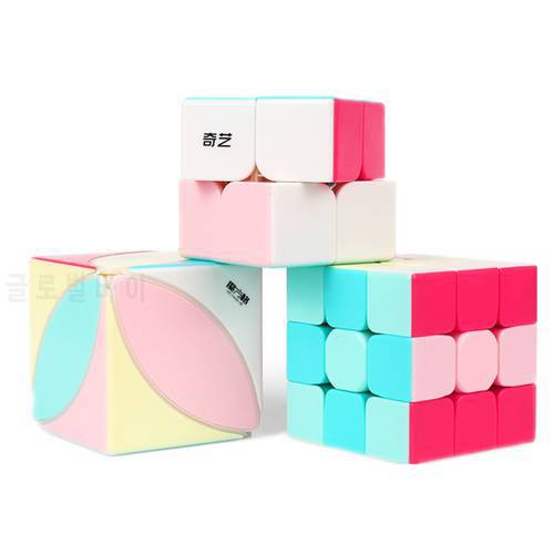 Qiyi Neon Edition Magic Cube Qidi 2x2 Warriors 3x3 Speed Cube Maple Leaves lvy Education Toy for Children Cubo Magico Puzzle Toy