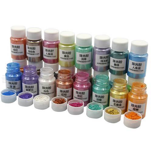 10G Natural Mineral Mica Powder Nail Glitter Powder Sparkly Dye Pearl Pigment Gold Mica Mineral Handmade Soap Coloring Powder
