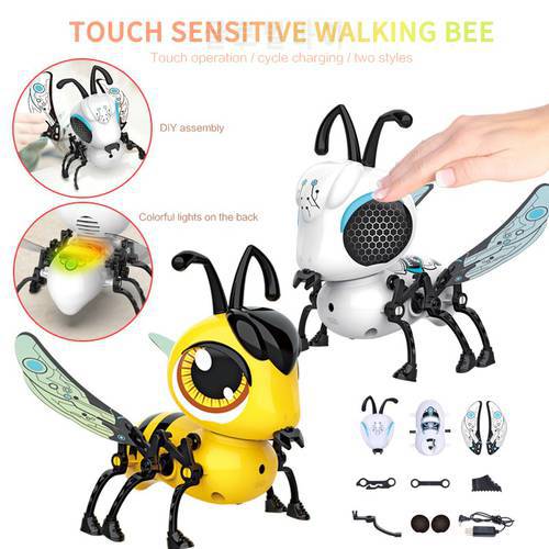 New RC Flying Mini Bee Remote Control Toys Electronic Infrared Induction Animal Aircraft Toy RC Animals Remote Control Toys