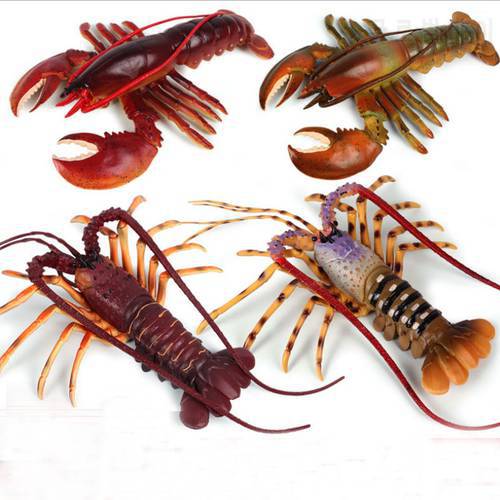 Simulation Solid Marine Underwater Creature Animal Toy Model Wild Static Large Boston Lobster Australian Lobster