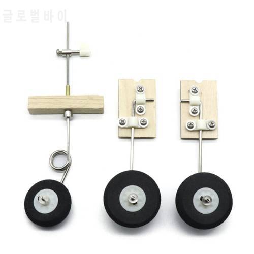Metal Landing Gear Kit with Wheels for SU27 Aircraft KT Board Model Fixed-wing Drone DIY RC Repair Spare Parts