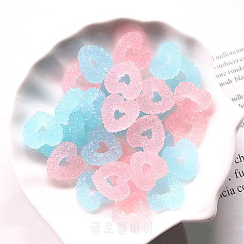 BoxiSlime Additives Resin Hearts Charms New Cute Kawaii DIY Kit Filler for Cloud Clear Crunchy Slime Clay Accessories