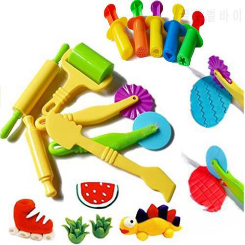 Color Play Dough Model Tool Toys Creative 3D Plasticine Tools Playdough Set, Clay Moulds Deluxe Set, Learning & Education Toys