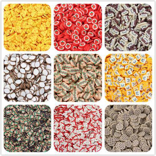 Boxi Cute Additives Supplies For Slime Polymer Clay Fruit Cake Hamburger Sprinkles DIY Kit Slice Topping For Fluffy Clear Slime