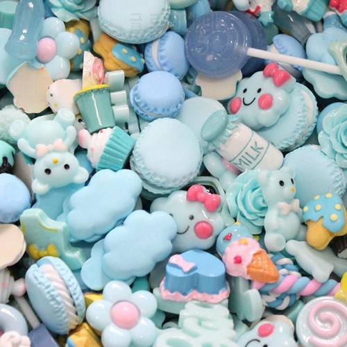 10pcs DIY Resin Charms Slime Supplies Additions Lickers Decor For Slimes All Filler Cute Cake Fruits Candy Phone Case Accessorie