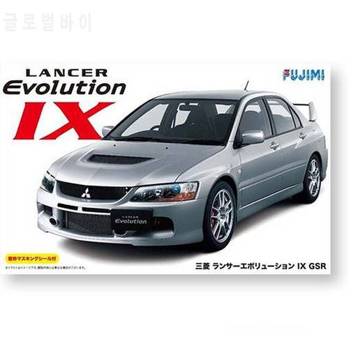 1/24 Fujimi Plastic Assembly Car Model Toy P Mitsubishi Lancer Evolution IX GSR series Static Model DIY Assembly Kit 03918