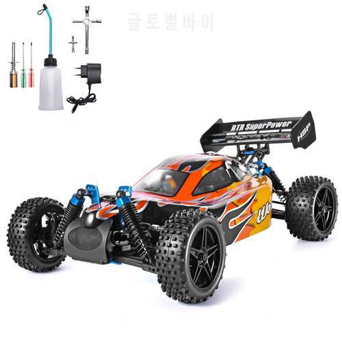 HSP RC Car 1:10 Scale 4wd Off Road Buggy Two Speed Nitro Gas Power Remote Control Car 94106 Warhead Hobby Toys