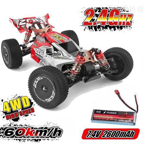 WLtoys 1/14 144001 RTR 2.4GHz RC Car Scale Drift Racing Car 4WD Metal Chassis Hydraulic Shock Absober Off-Road Vehicle Toy