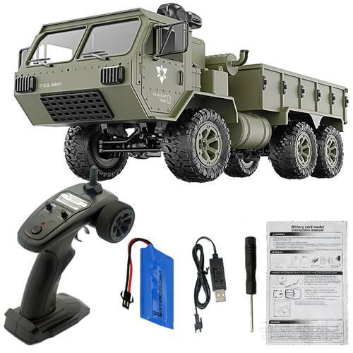 Fayee FY004A 1/16 2.4G 6WD Rc Car Proportional Control US Army Military Truck RTR Model Toys
