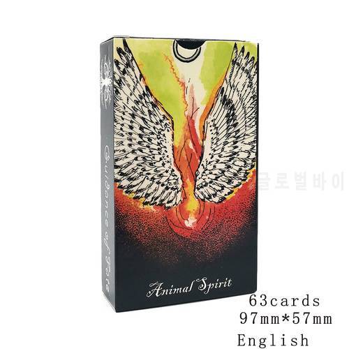 2021 The Most popular Spirit Animal Oracle Tarot Deck Affectional Divination Fate Game Deck English Version Palying Cards