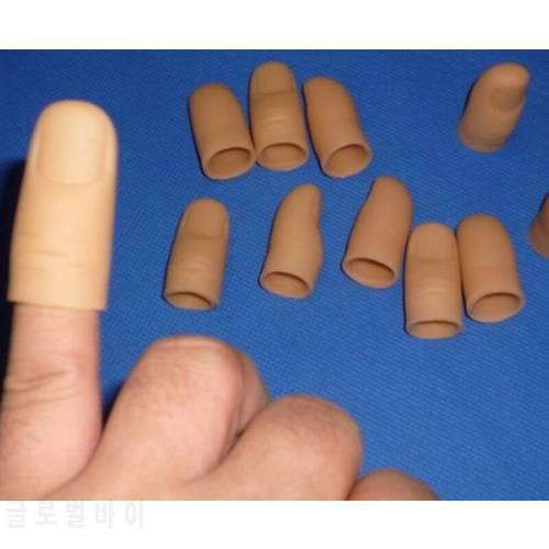 10 Pcs Child Soft Thumb Tip Finger Fake Magic Tricks Close Up Vanish Appearing Finger Trick Props Toy For Childen