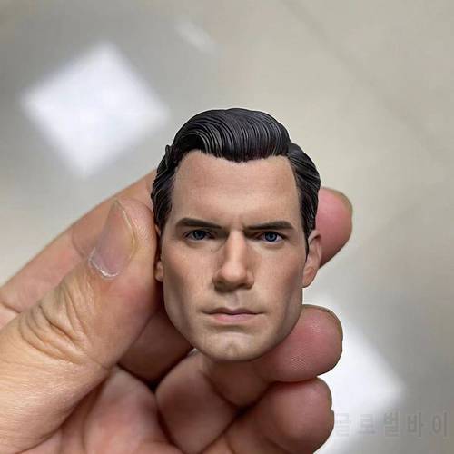 In Stock 1/6 Super Hero Henry Cavill Head Sculpt PVC Male Soldier Head Carving Fit 12&39&39 Action Figure Body Dolls