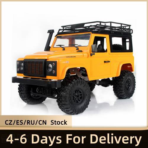 MN-D90 35Cm Rock Crawler 1/12 4WD 2.4G ABS Metal Remote Control Toys Non-Slip Tires Off Road RTR RC Car With Led Light