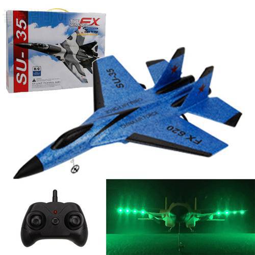 2.4G Glider RC drone SU35 Fixed wing airplane Hand Throwing foam dron Electric Remote Control Outdoor RC Plane toys for boys F22