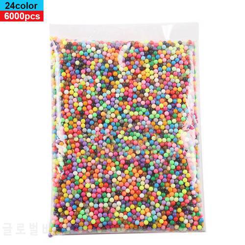 6000pcs / Set DIY Water Spray Magic Aquarium Beads Manual 3D 5mm Hama 500g Refill Wholesale Spell Replenish Beads Boy Girl Toys