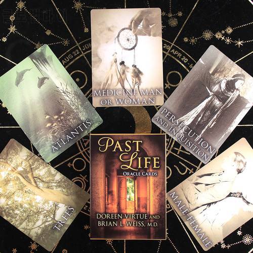 Past Life Oracle Cards Angel Oracle New Tarot Cards For Beginners With Guidebook Card Game Board Game Exquisite And Guidebook