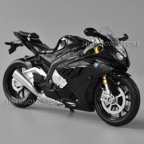 1:12 Scale Diecast Motorcycle Model Toys S1000RR Sport Bike Miniature Replica Collectable